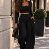 Model - Komplet top i pantalone