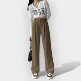 Široke Pantalone Korejski Stil