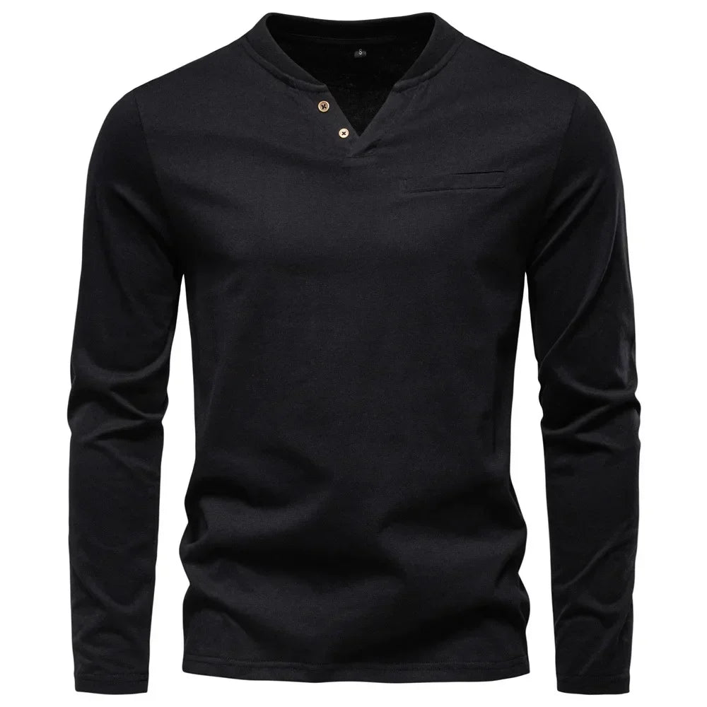 AB™ | Henley Majica sa Dugim Rukavima