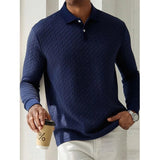 AB™ | Casual Muška Polo Majica sa Dugim Rukavima