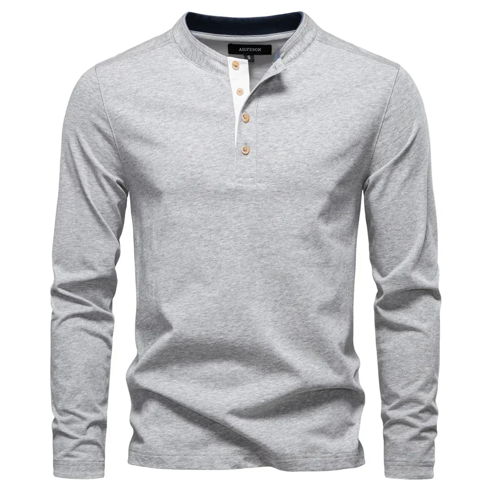 AB™ | Henley muška košulja sa dugim rukavima