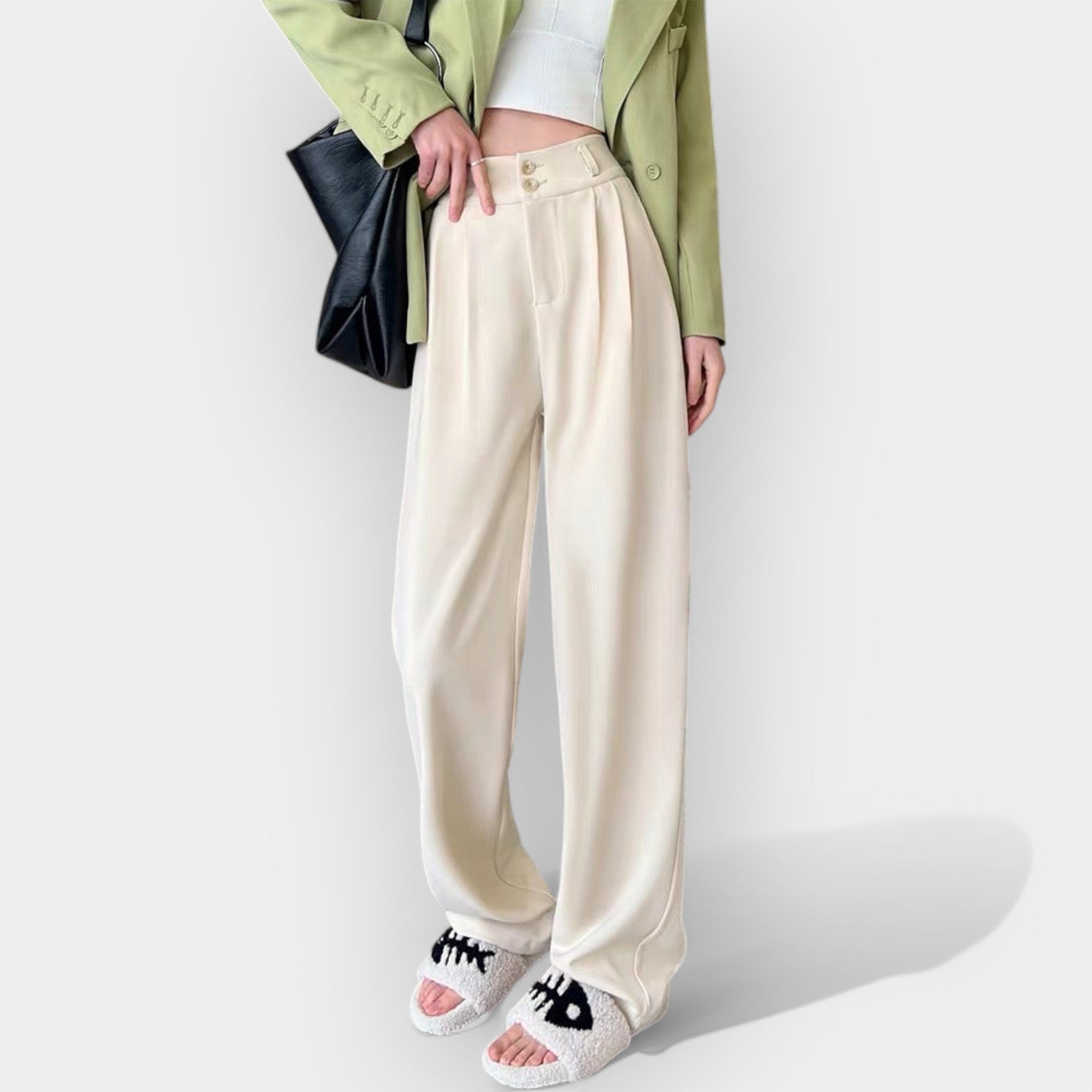 Široke Pantalone Korejski Stil