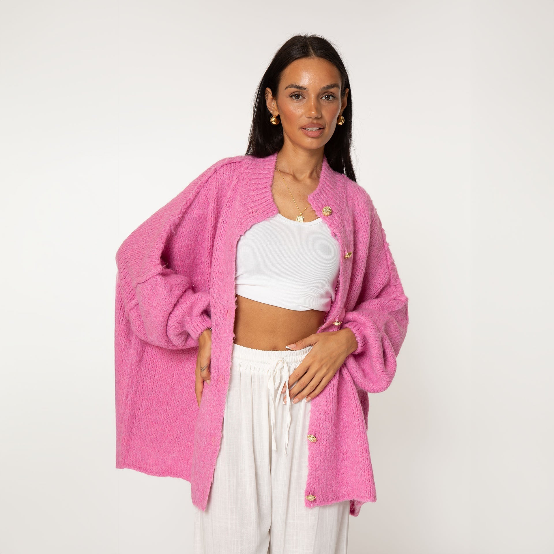 Elena | Oversize Pleteni Kardigan